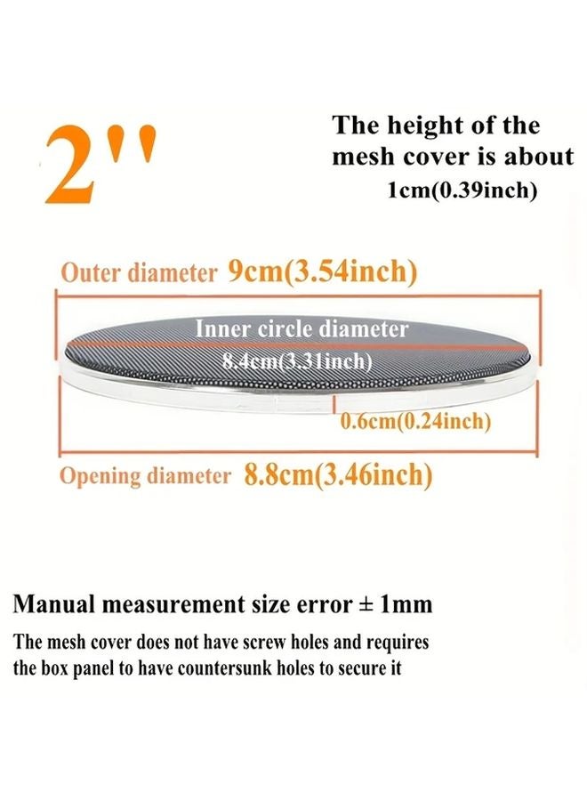10 Inch Black Mesh Speaker Cover Durable Iron Grille For Car Subwoofers Audio Enhancement - Image 2